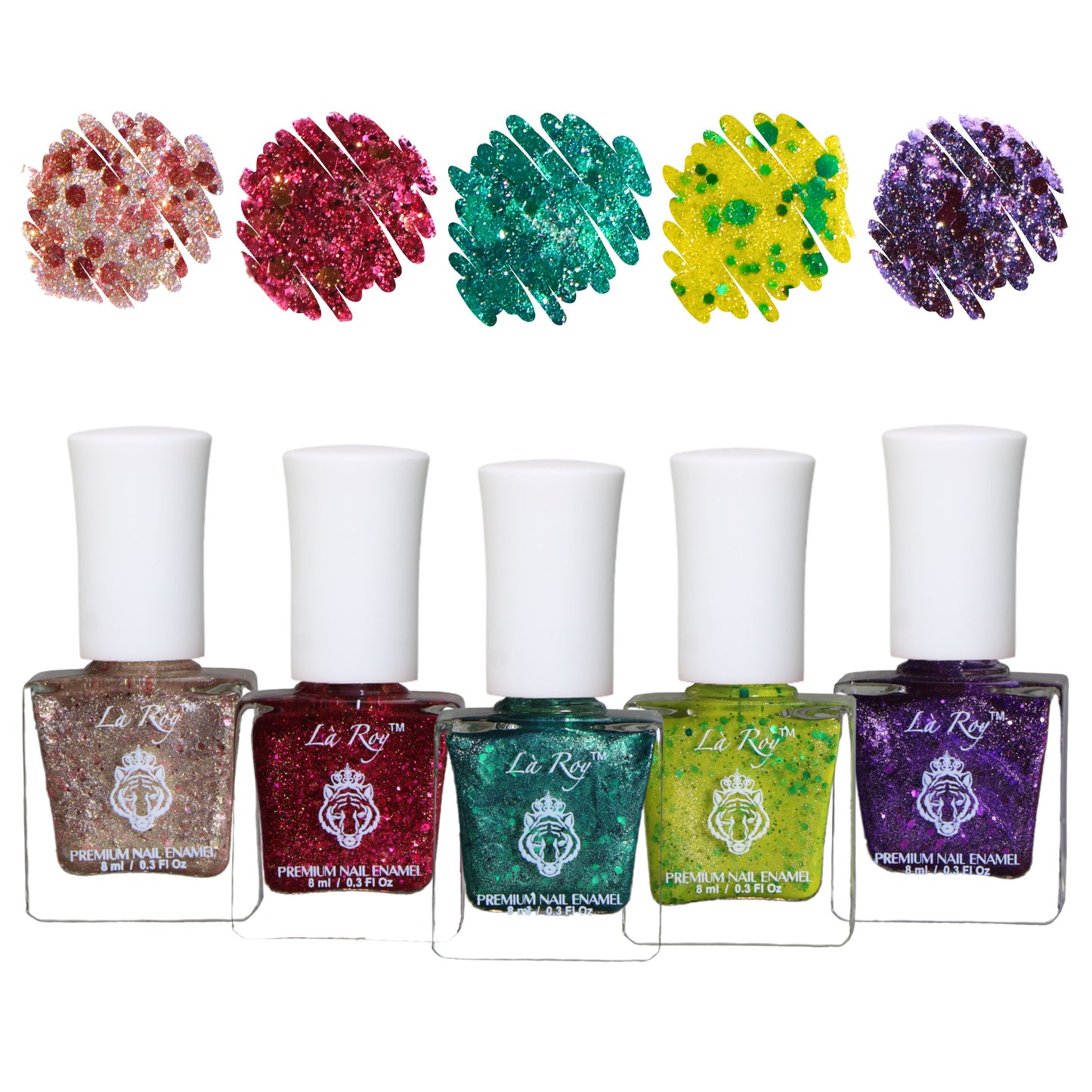 A Glitter Filled Christmas - Full Set + Free Glass Slipper Glossy Top Coat